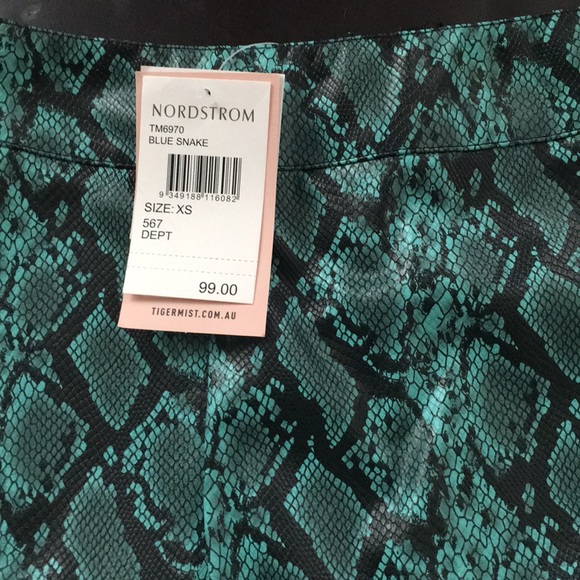 Nordstrom/blue snake skirt - Picture 2 of 3